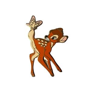 Disney Vintage Trading Pin PP938 Bambi Looking at a Butterfly on His Tail